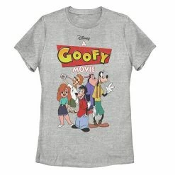 Licensed Character Juniors' Disney's A Goofy Movie Group Shot Tee Athletic Heather -Licensed Character Shop unnamed file 29185