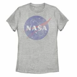 Licensed Character Juniors' NASA Classic Blue Logo Distressed Vintage Tee Black -Licensed Character Shop unnamed file 29188
