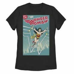 Licensed Character Juniors' DC Comics Wonder Woman Retro Graphic Tee Black -Licensed Character Shop unnamed file 29191