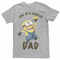 Licensed Character Men's Despicable Me Minions 'Tis The Season To Be Jolly Banana Tee Athletic Heather
