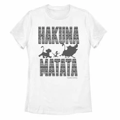 Licensed Character Juniors Lion King Geometric Hakuna Matata Silhouette Tee Athletic Heather -Licensed Character Shop unnamed file 29200