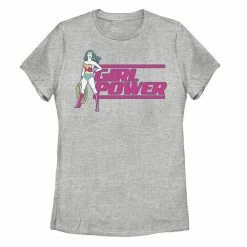Licensed Character Juniors' DC Comics Wonder Woman "Girl Power" Lasso Graphic Tee White -Licensed Character Shop unnamed file 29203