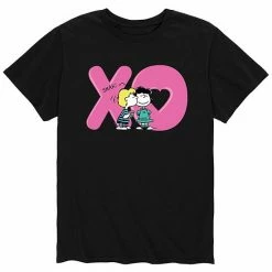 Licensed Character Men's Peanuts XO Schroeder Lucy Tee Blue -Licensed Character Shop unnamed file 29244