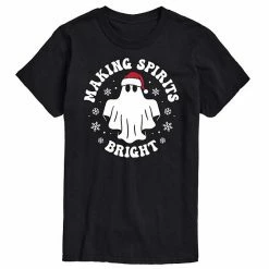 Licensed Character Men's Making Spirits Bright Tee Gray -Licensed Character Shop unnamed file 29249