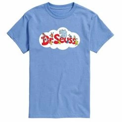 Licensed Character Men's Dr. Seuss Cloud Logo Tee Black -Licensed Character Shop unnamed file 29255