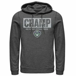 Licensed Character Men's ESPN 2020 Fantasy Football Champ Stamp Hoodie Charcoal Heather -Licensed Character Shop unnamed file 29281