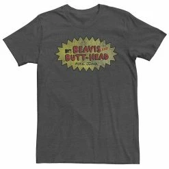 Licensed Character Men's Beavis And Butthead Vintage Short Sleeve Tee Charcoal Heather -Licensed Character Shop unnamed file 29284