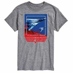 Licensed Character Men's Top Gun Jet Tee Gray -Licensed Character Shop unnamed file 29307