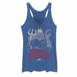 Licensed Character Disney's The Little Mermaid Juniors' Ursula Graphic Tank Royal Heather -Licensed Character Shop unnamed file 29343