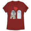 Licensed Character Juniors' Star Wars R2-D2 Loves Trash Can Tee Red -Licensed Character Shop unnamed file 29359