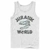 Licensed Character Men's Jurassic World Two T-Rex Pattern Skull Tank White -Licensed Character Shop unnamed file 29374