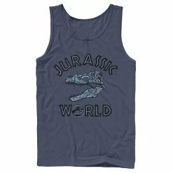 Licensed Character Men's Jurassic World Two T-Rex Pattern Skull Tank White -Licensed Character Shop unnamed file 29377