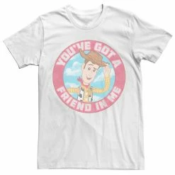 Licensed Character Men's Disney Pixar Toy Story Woody Friend In Me Logo Graphic Tee White -Licensed Character Shop unnamed file 29402
