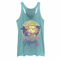 Licensed Character Juniors' Animal Crossing New Horizons Isabelle Vacation Mode Tank Top Tahiti Blue -Licensed Character Shop unnamed file 29436