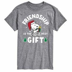 Licensed Character Men's Peanuts Friendship Best Gift Tee Black -Licensed Character Shop unnamed file 29444