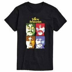 Licensed Character The Beatles Yellow Submarine Portraits Tee Grey