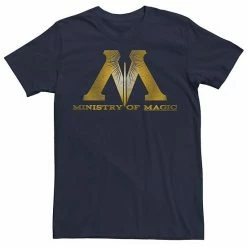 Licensed Character Men's Harry Potter Ministry Of Magic Logo Tee Navy -Licensed Character Shop unnamed file 29475