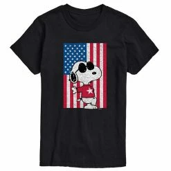 Licensed Character Men's Peanuts Joe Cool Flag Tee Green -Licensed Character Shop unnamed file 29484
