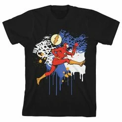 Licensed Character Boys 8-20 The Flash Spray Paint Graphic Tee