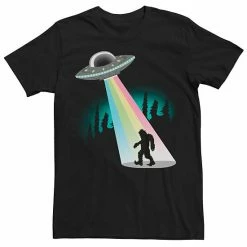 Licensed Character Men's UFO Rainbow Sasquatch Graphic Tee