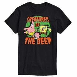 Licensed Character Men's SpongeBob SquarePants Creatures Deep Tee Navy -Licensed Character Shop unnamed file 29590