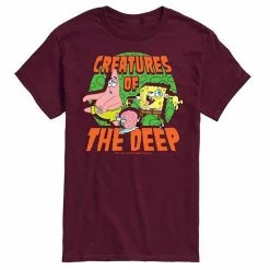 Licensed Character Men's SpongeBob SquarePants Creatures Deep Tee Navy -Licensed Character Shop unnamed file 29592