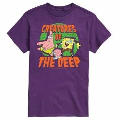 Licensed Character Men's SpongeBob SquarePants Creatures Deep Tee Navy -Licensed Character Shop unnamed file 29593