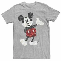 Licensed Character Men's Disney Mickey Mouse Poly Mickey Portrait Tee Athletic Heather