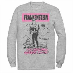 Licensed Character Men's Universal Monsters Old Franky Poster Tee Athletic Heather