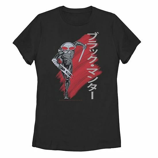Licensed Character Create A Fun New Look With This Juniors' Comics Justice League Kanji Manta Paint Tee Black 5 Licensed Character Create A Fun New Look With This Juniors' Comics Justice League Kanji Manta Paint Tee Black - Image 3