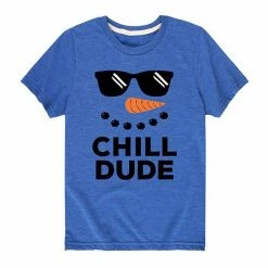 Licensed Character Boys 8-20 Chill Dude Snowman Graphic Tee