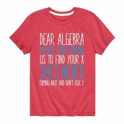 Licensed Character Boys 8-20 Dear Algebra Graphic Tee