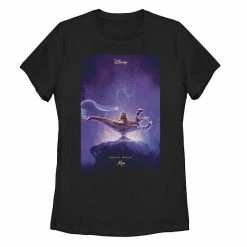 Licensed Character Junior's Aladdin Genie Lamp Poster Tee Black -Licensed Character Shop unnamed file 29677