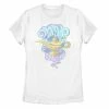 Licensed Character Juniors' Disney's Aladdin Genie Lamp Wishes Granted Tee Shirt White -Licensed Character Shop unnamed file 29681