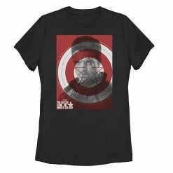 Licensed Character Juniors' Falcon Winter Soldier Winter Shield Poster Tee White -Licensed Character Shop unnamed file 29706