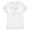 Licensed Character Juniors' Disney's Mickey Mouse Maid Of Honor Cursive Logo Tee White -Licensed Character Shop unnamed file 29707
