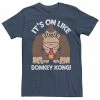 Licensed Character Men's Donkey Kong "It's On" Tee Navy Heather -Licensed Character Shop unnamed file 29726