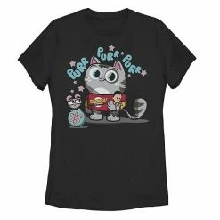Licensed Character Juniors' The Big Bang Theory Purr Purr Purr Tee Black -Licensed Character Shop unnamed file 29731