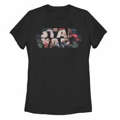 Licensed Character Juniors' Star Wars Antique Flower Print Logo Tee White -Licensed Character Shop unnamed file 29737