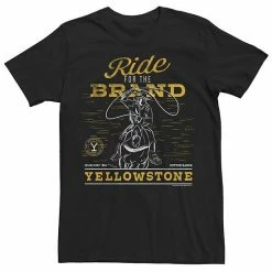 Licensed Character Men's Yellowstone Ride For The Brand Tee Black -Licensed Character Shop unnamed file 29739