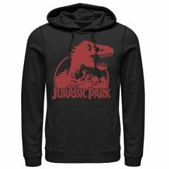 Licensed Character Men's Jurassic Park Classic T-Rex Skeleton Logo Hoodie Red -Licensed Character Shop unnamed file 29749