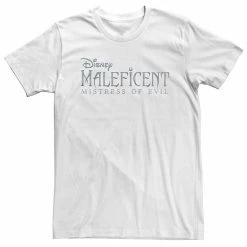 Licensed Character Big & Tall Disney Maleficent Mistress Of Evil Title Logo Tee White -Licensed Character Shop unnamed file 29804