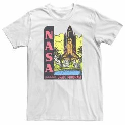 Licensed Character Big & Tall NASA Vintage Space Program Poster Tee White -Licensed Character Shop unnamed file 29823