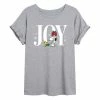 Licensed Character Juniors' Peanuts Holiday "Joy" Oversized Graphic Tee -Licensed Character Shop unnamed file 2984