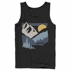 Licensed Character Men's Slanted Sun And Mountains Tank Royal -Licensed Character Shop unnamed file 29856