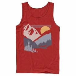 Licensed Character Men's Slanted Sun And Mountains Tank Royal -Licensed Character Shop unnamed file 29858