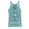 Licensed Character Disney's Cinderella Juniors' Let's Stay Up Til Midnight Graphic Tank Tahiti Blue -Licensed Character Shop unnamed file 29859