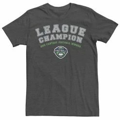 Licensed Character Men's ESPN 2020 Fantasy Football League Champions Tee Charcoal Heather -Licensed Character Shop unnamed file 29864