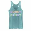 Licensed Character Juniors' Disney / Pixar Toy Story 4 Ducky & Bunny Colorful Names Logo Graphic Tank Tahiti Blue
