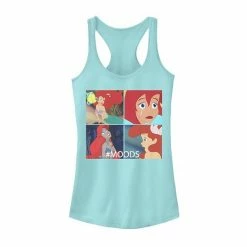 Licensed Character Juniors' Disney's The Little Mermaid Ariel Mood Tank Top Tahiti Blue -Licensed Character Shop unnamed file 29879
